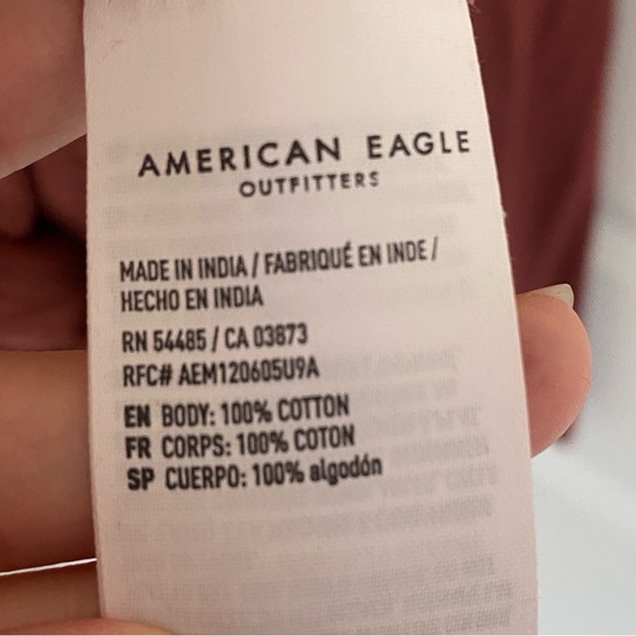 NWOT - American Eagle Long Sleeve Shirt - Size Large - Picture 5 of 7